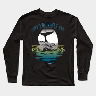 Whale, Thong, Tail, String tanga, Fun, Ocean Long Sleeve T-Shirt